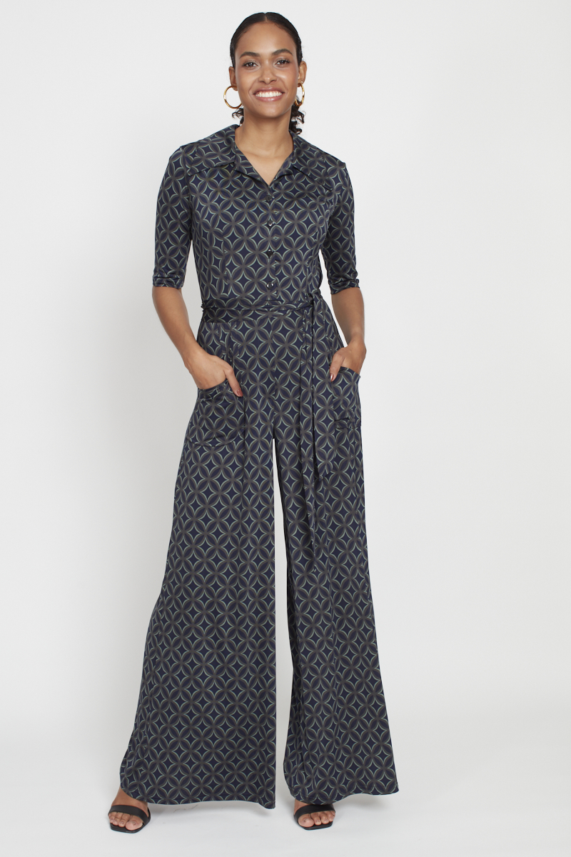 PHOENIX JUMPSUIT GEO GREEN