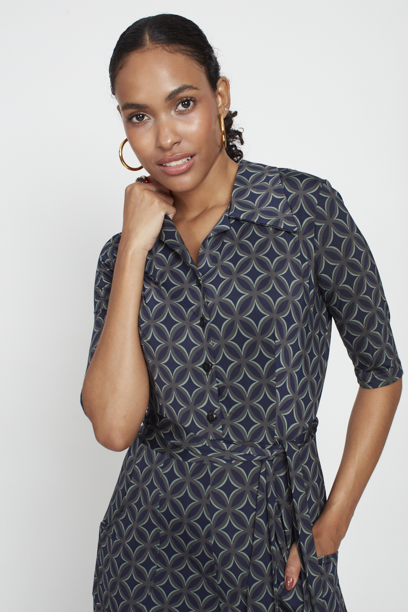 PHOENIX JUMPSUIT GEO GREEN